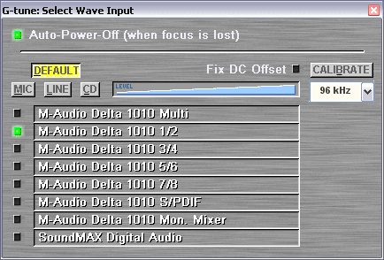 G-tune Inputs